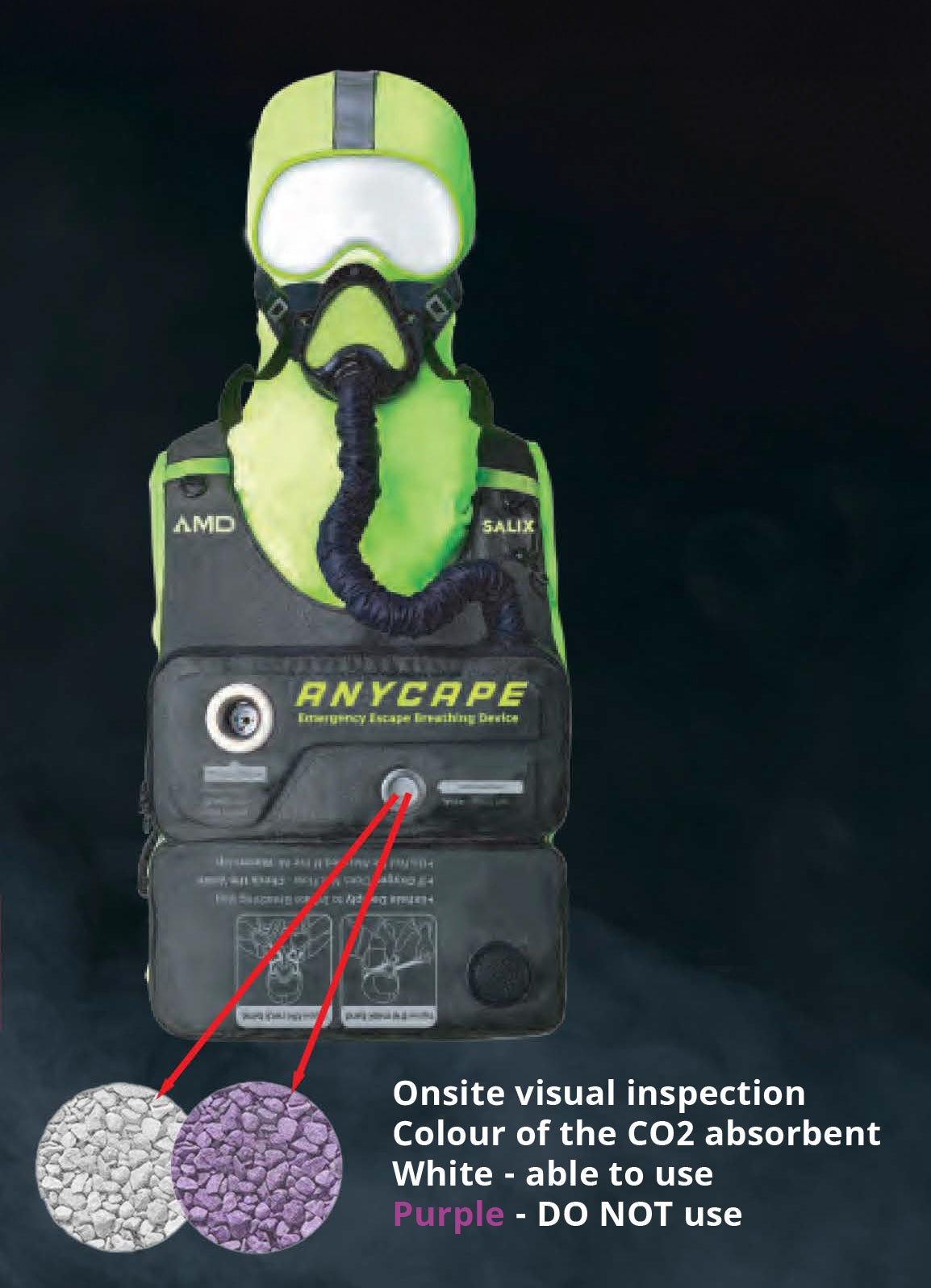 SMEE Salix AnyCape Emergency Escape Breathing Device (EEBD)